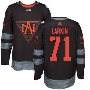 Herren Team North America #71 Dylan Larkin Authentic Schwarz Auswärts 2016 World Cup